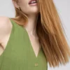 Sleeveless v-neck mini dress