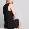 Sleeveless v-neck mini dress
