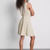 Sleeveless v-neck mini dress