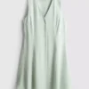 Sleeveless v-neck mini dress