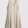 Sleeveless v-neck mini dress