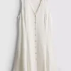 Sleeveless v-neck mini dress