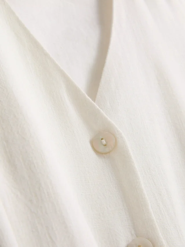Sleeveless v-neck mini dress