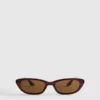 Slim cat eye sunglasses