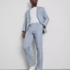 Slim fit dobby texture suit pants