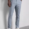 Slim fit dobby texture suit pants