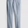 Slim fit dobby texture suit pants