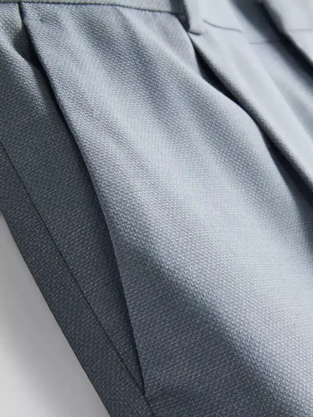 Slim fit dobby texture suit pants