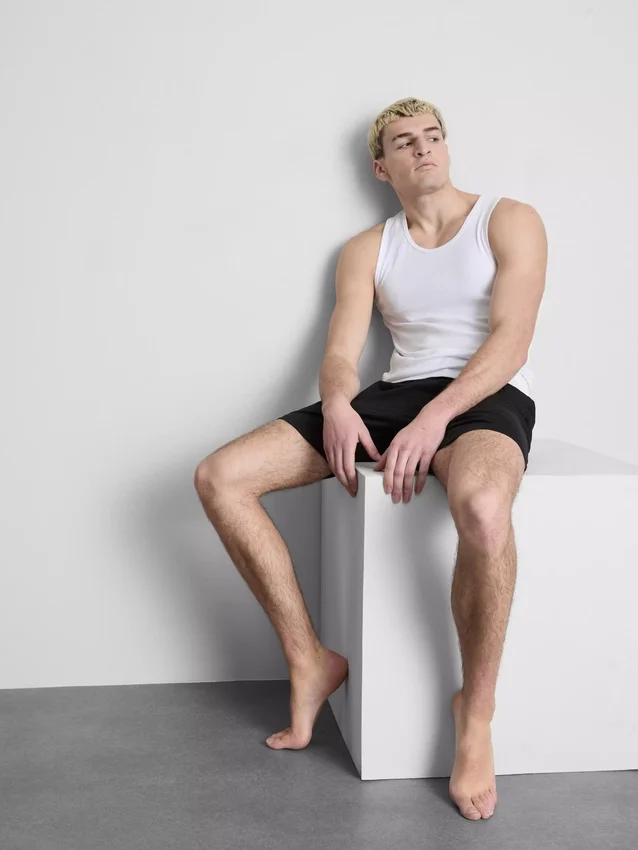 Slim fit ribbed tank top