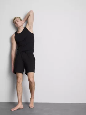 Slim fit ribbed tank top