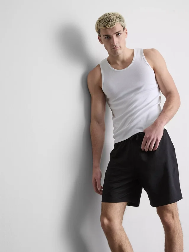 Slim fit ribbed tank top