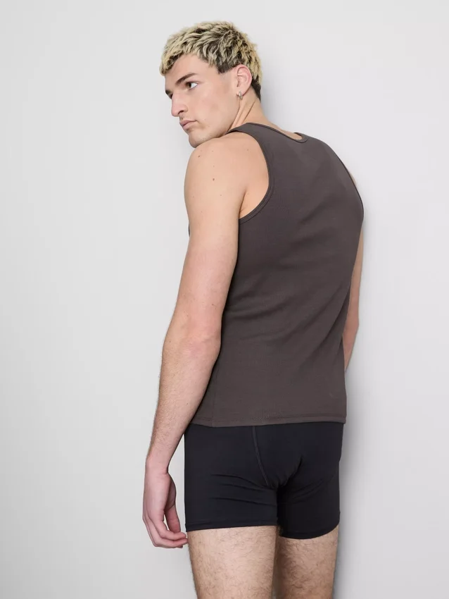Slim fit ribbed tank top