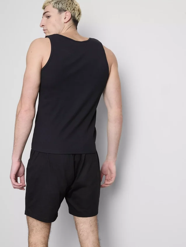 Slim fit ribbed tank top