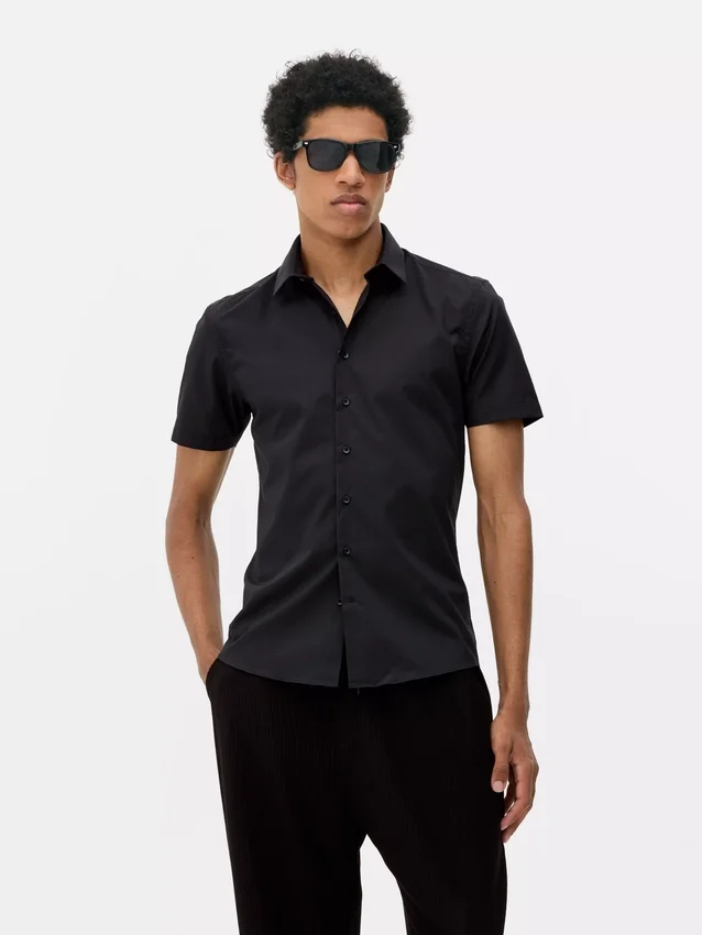 Slim fit short sleeve shirt