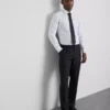Slim fit stretch button-up shirt