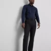 Slim fit stretch button-up shirt