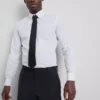 Slim fit stretch button-up shirt