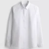 Slim fit stretch button-up shirt