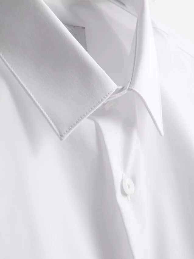 Slim fit stretch button-up shirt
