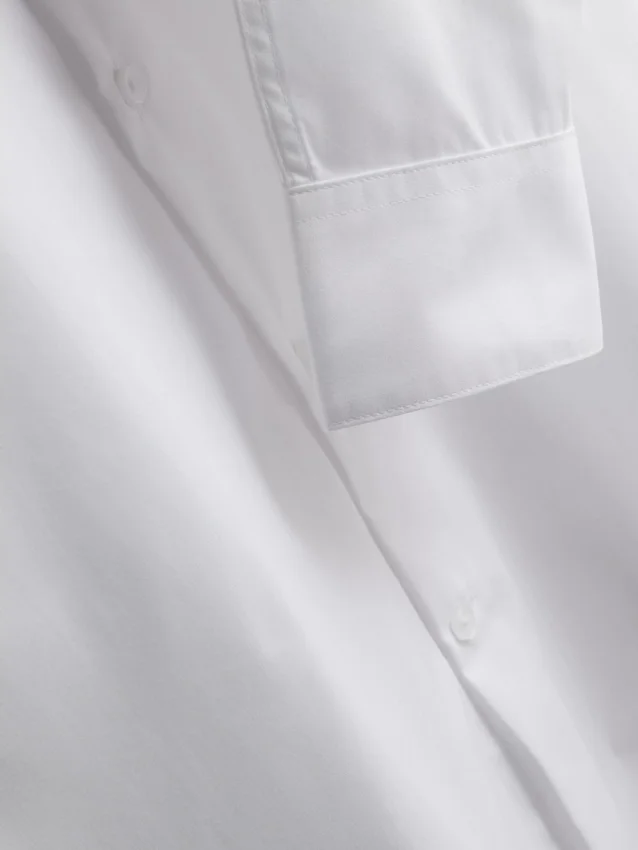 Slim fit stretch button-up shirt