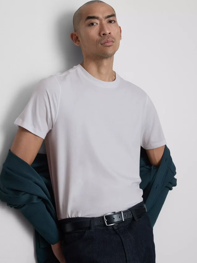 Slim-fit stretch short-sleeve t-shirt