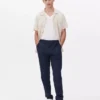 Slim fit twill formal pants