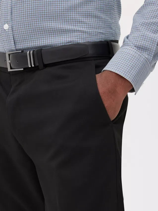 Slim fit twill formal pants