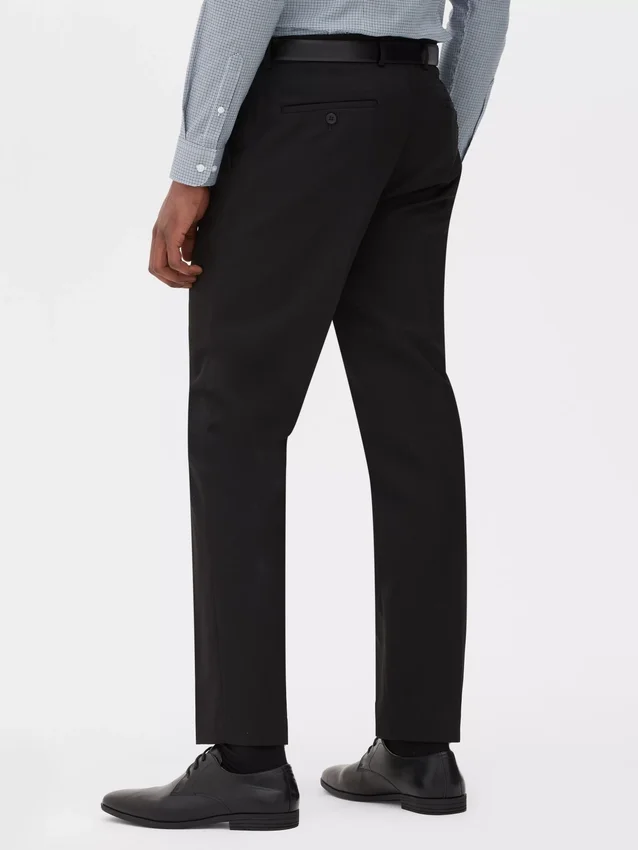 Slim fit twill formal pants