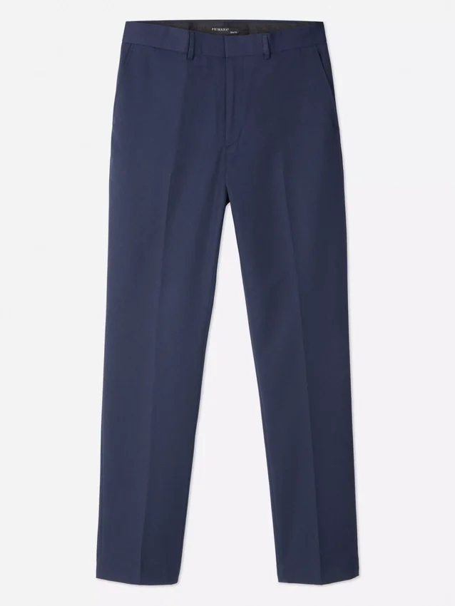 Slim fit twill formal pants