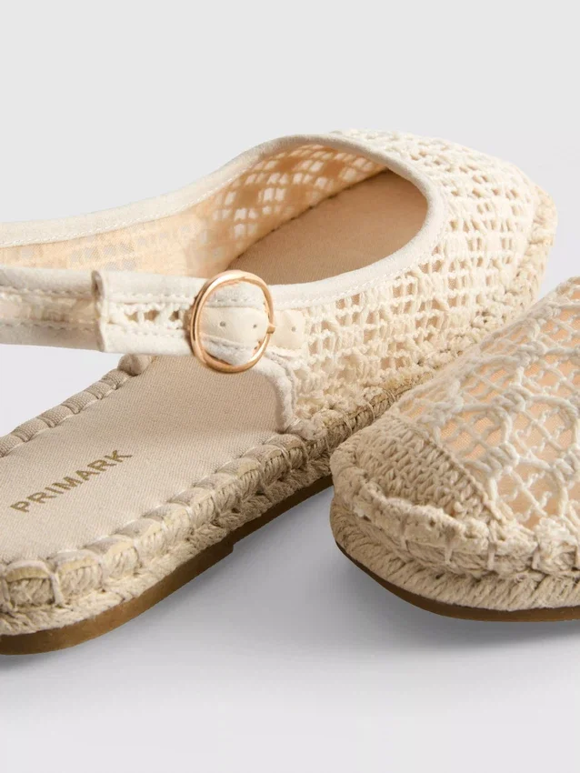 Slingback espadrille sandals