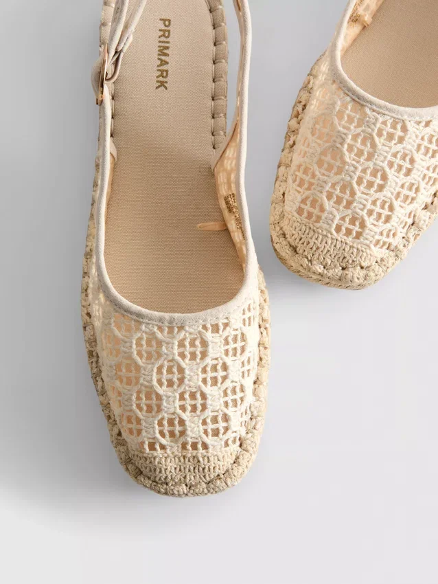 Slingback espadrille sandals