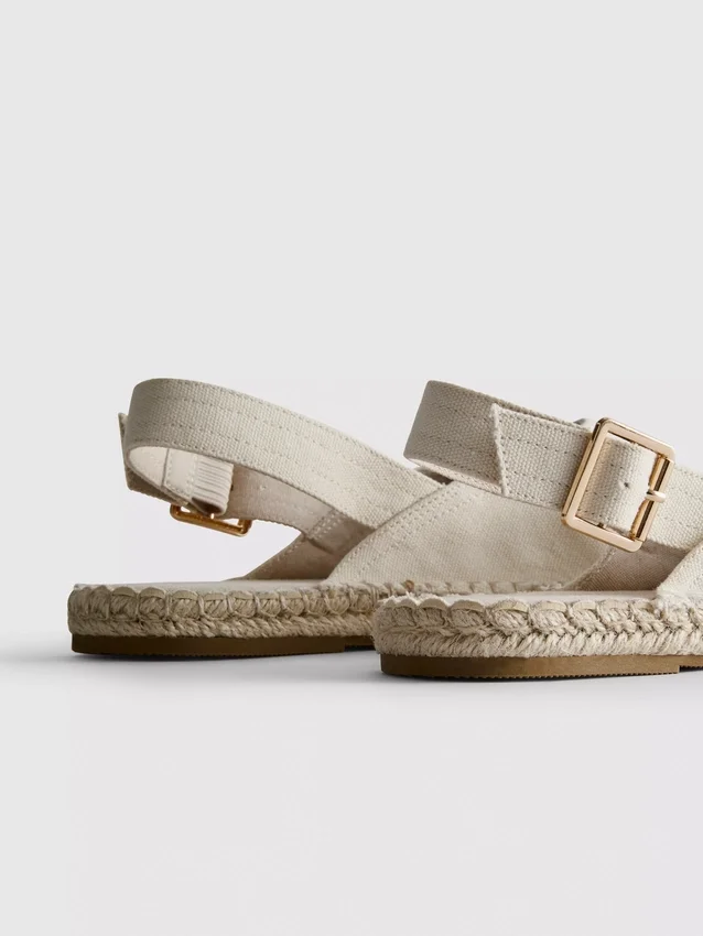 Slingback espadrille sandals