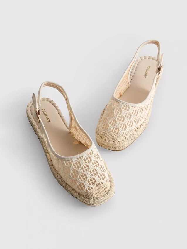 Slingback espadrille sandals