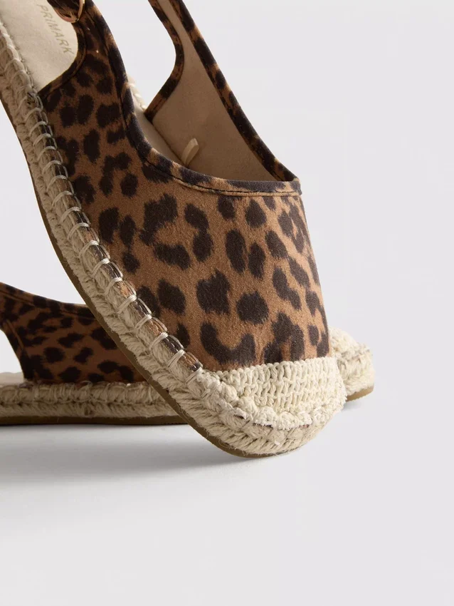 Slingback espadrille sandals
