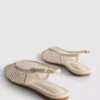 Slingback rhinestone ballerina flats
