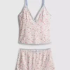 Slinky cami and short pajama set