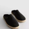 Slip-on espadrille mules