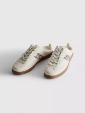 Slip-on rubber-sole sneakers