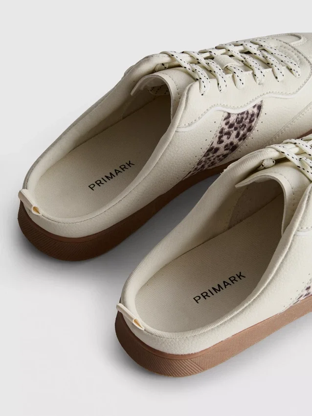 Slip-on rubber-sole sneakers