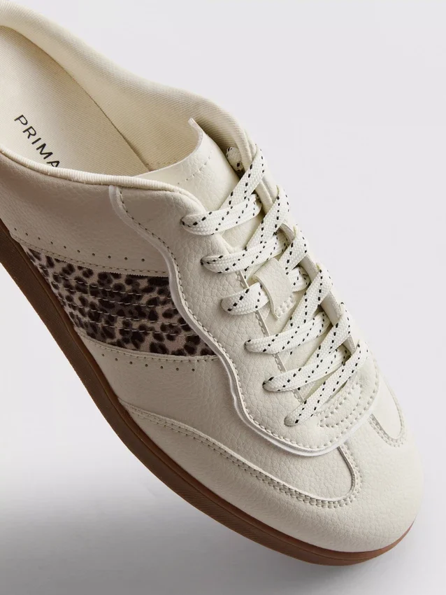Slip-on rubber-sole sneakers