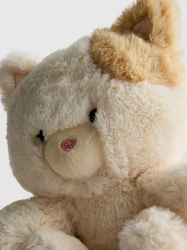 Small tabby cat plush toy