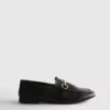 Snaffle detail loafers
