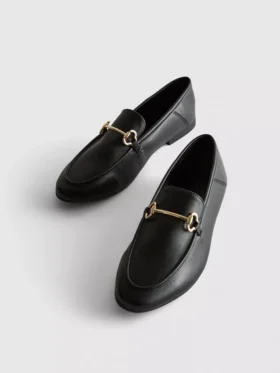 Snaffle detail loafers