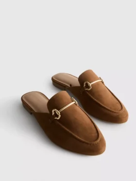 Snaffle mule loafers