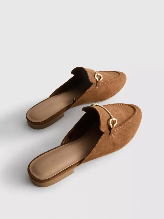 Snaffle mule loafers