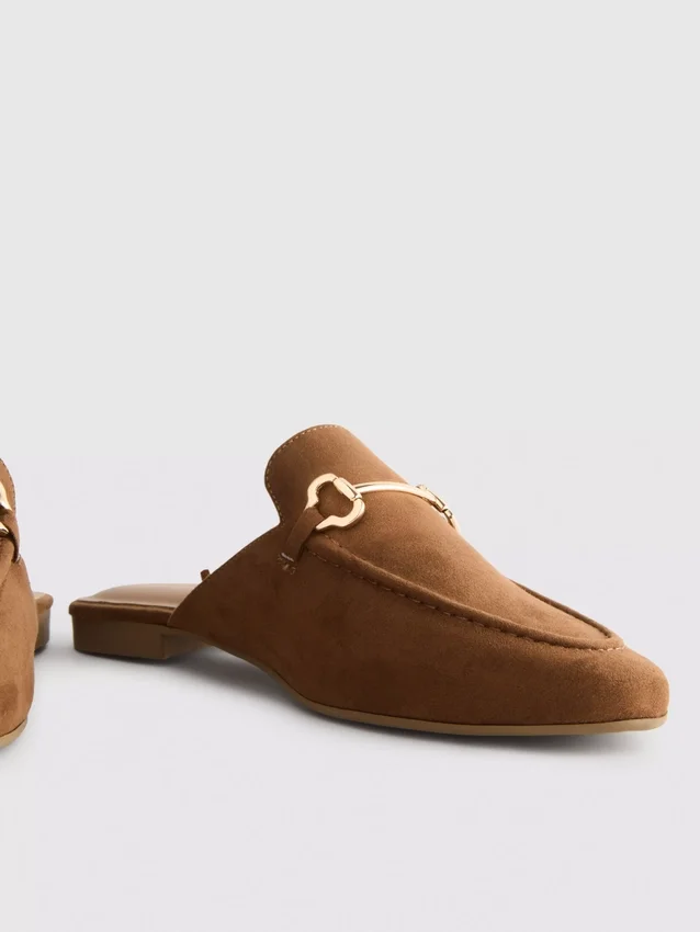 Snaffle mule loafers