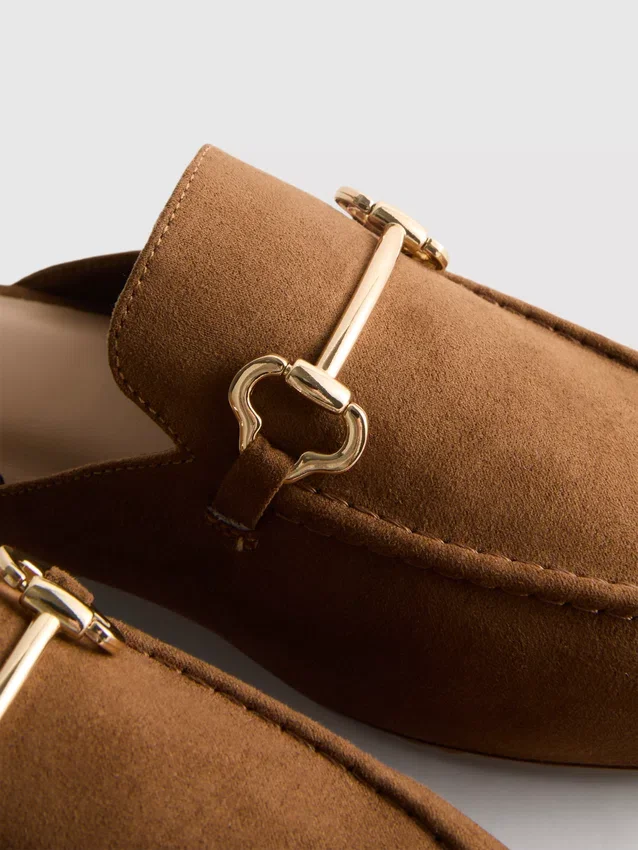 Snaffle mule loafers