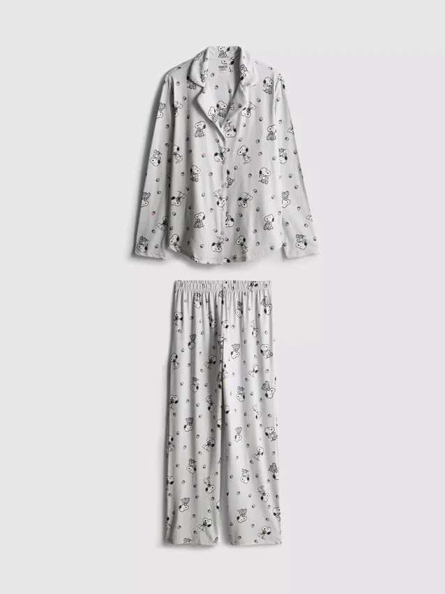 Snoopy graphic boyfriend pajamas