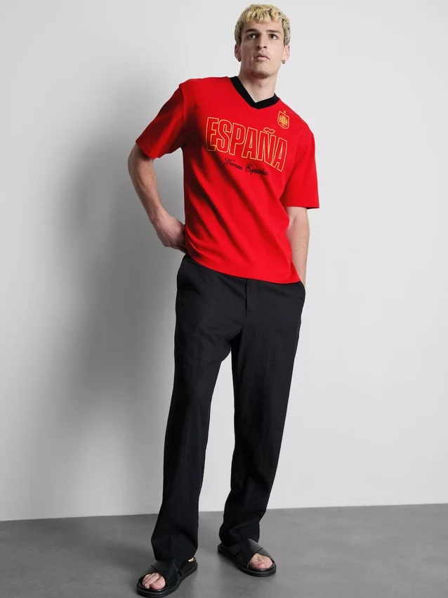 Spain graphic football t-shirt