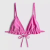 Sparkle frill triangle bikini top